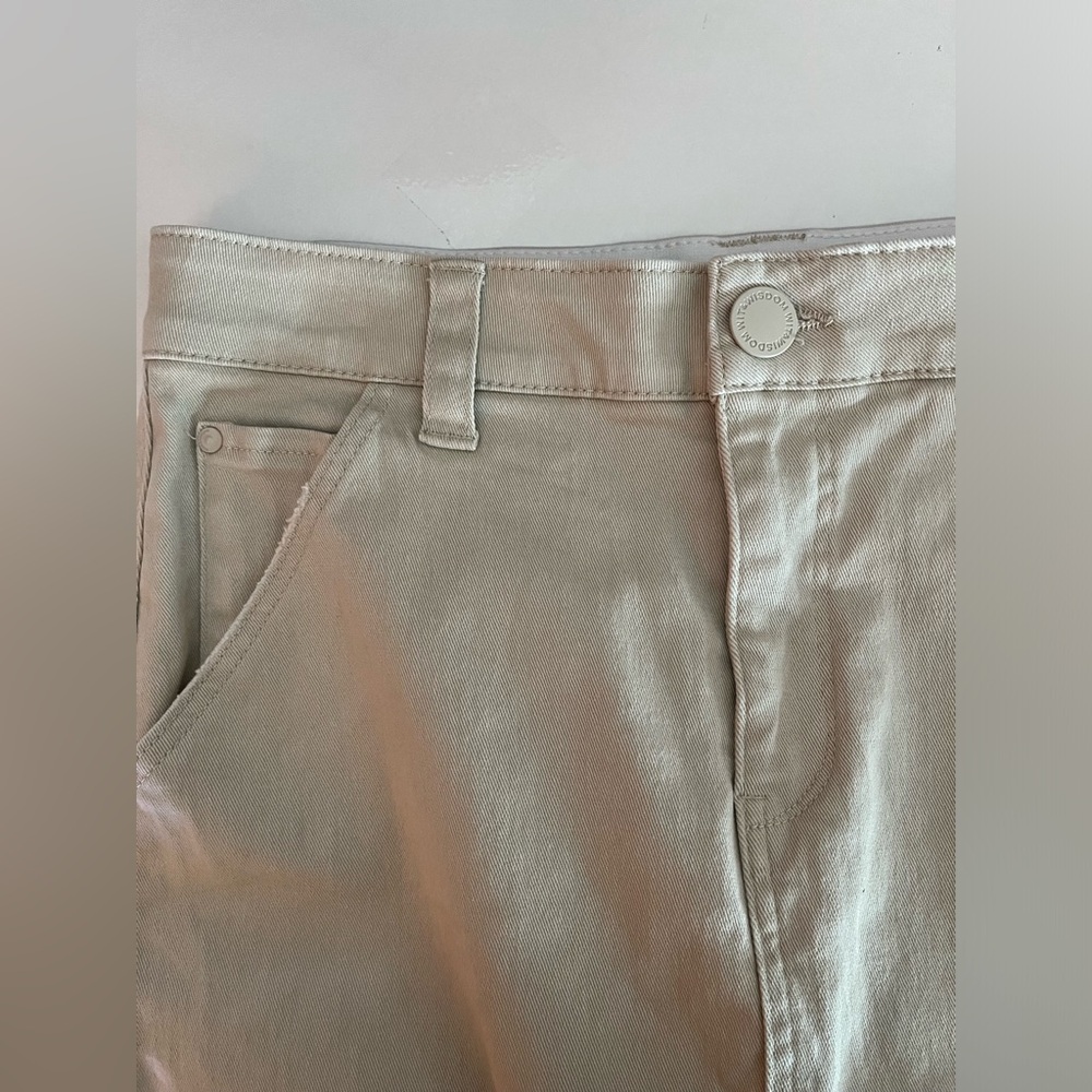 Wit & Wisdom 'Ab'Solution High Rise Utility Skirt-cream multiple pockets size 10 - Picture 4 of 8